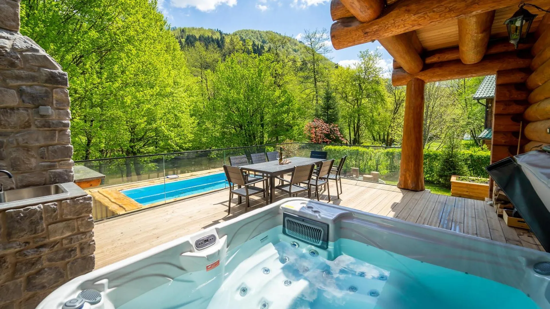 Log House The River Pearl Vila Brod na Kupi